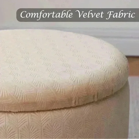 NWT⭐️Storage Ottoman with Adjustable Legs - Picture 6 of 6